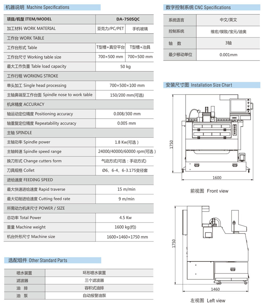 單頭全罩CCD精雕機參數(shù)